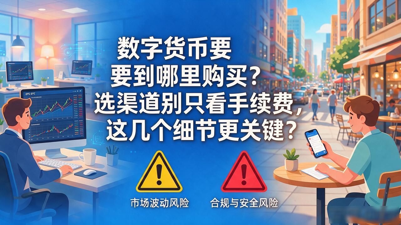 数字货币要到哪里购买？选渠道别只看手续费，这几个细节更关键