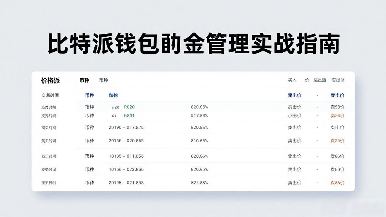 比特派钱包财务管理实战指南