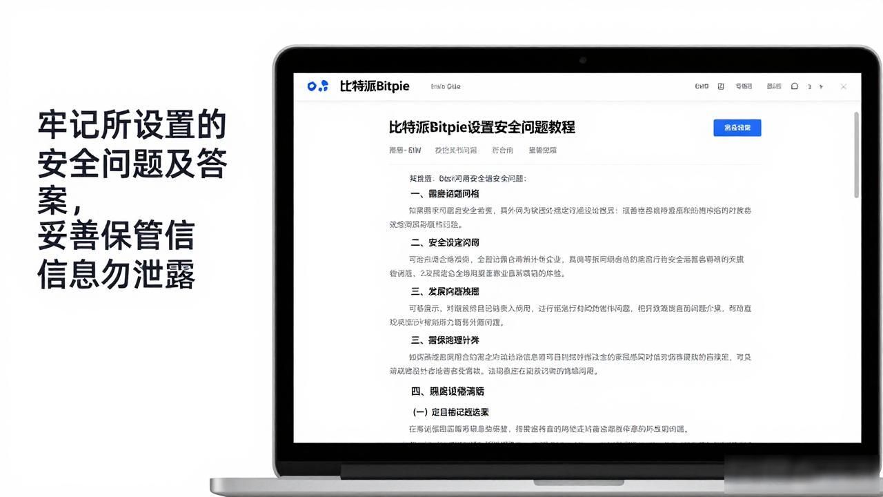 比特派Bitpie设置安全问题教程