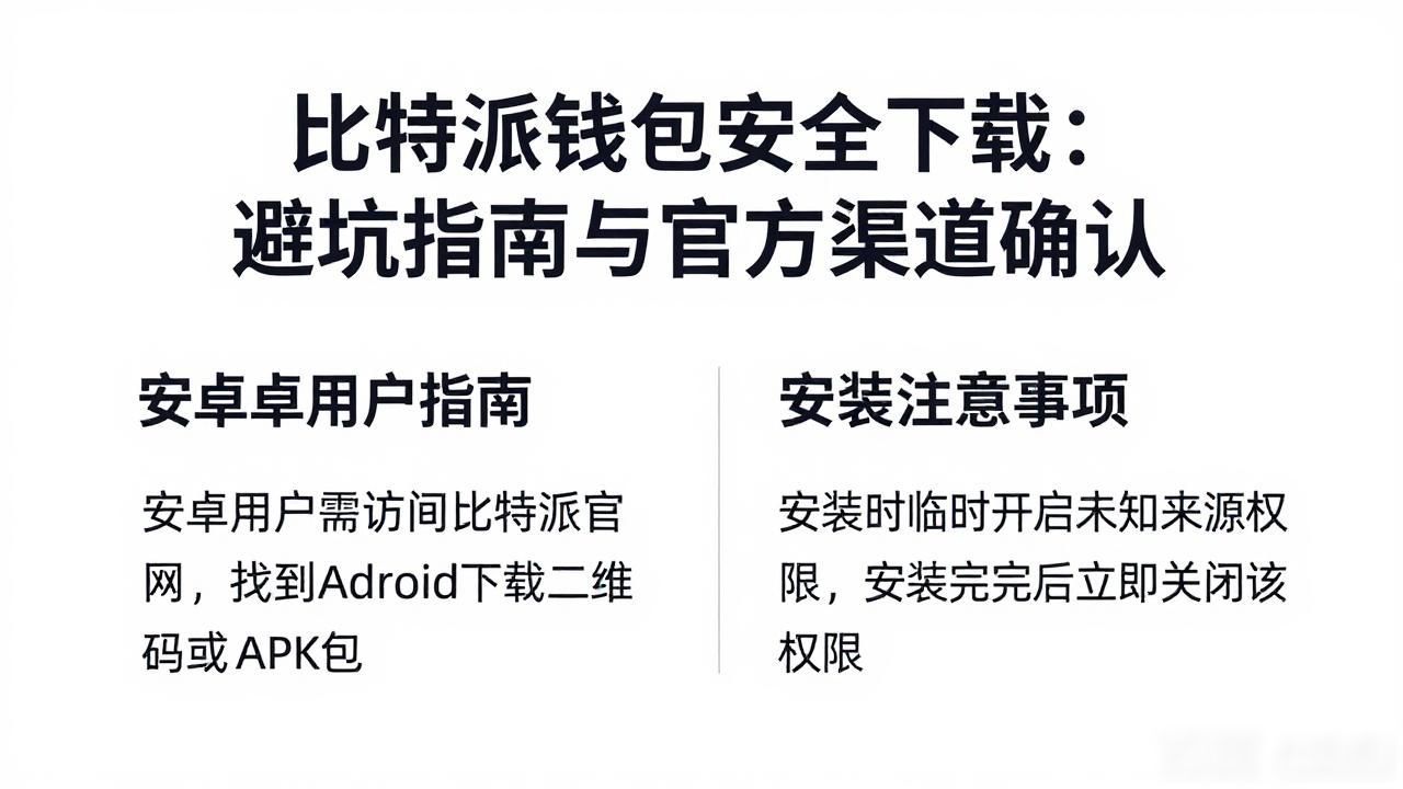 比特派钱包安全下载：避坑指南与官方渠道确认