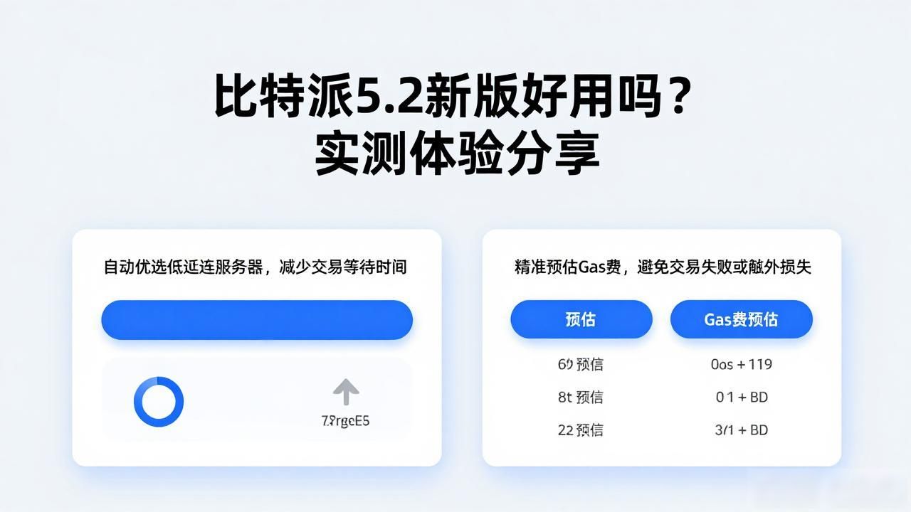 比特派5.2新版好用吗？实测体验分享