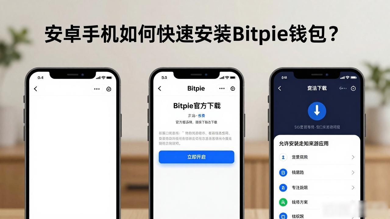 安卓手机如何快速安装Bitpie钱包？