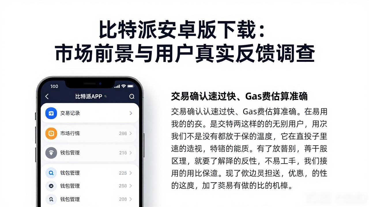 比特派安卓版下载：市场前景与用户真实反馈调查