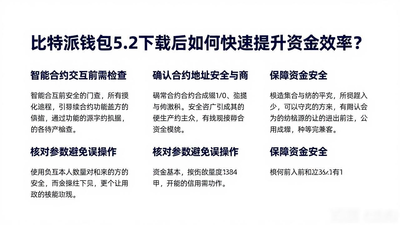 比特派钱包5.2下载后如何快速提升资金效率？