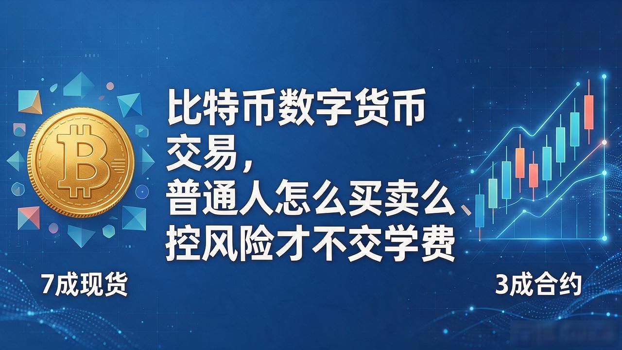 比特币数字货币交易，普通人怎么买卖、怎么控风险才不交学费