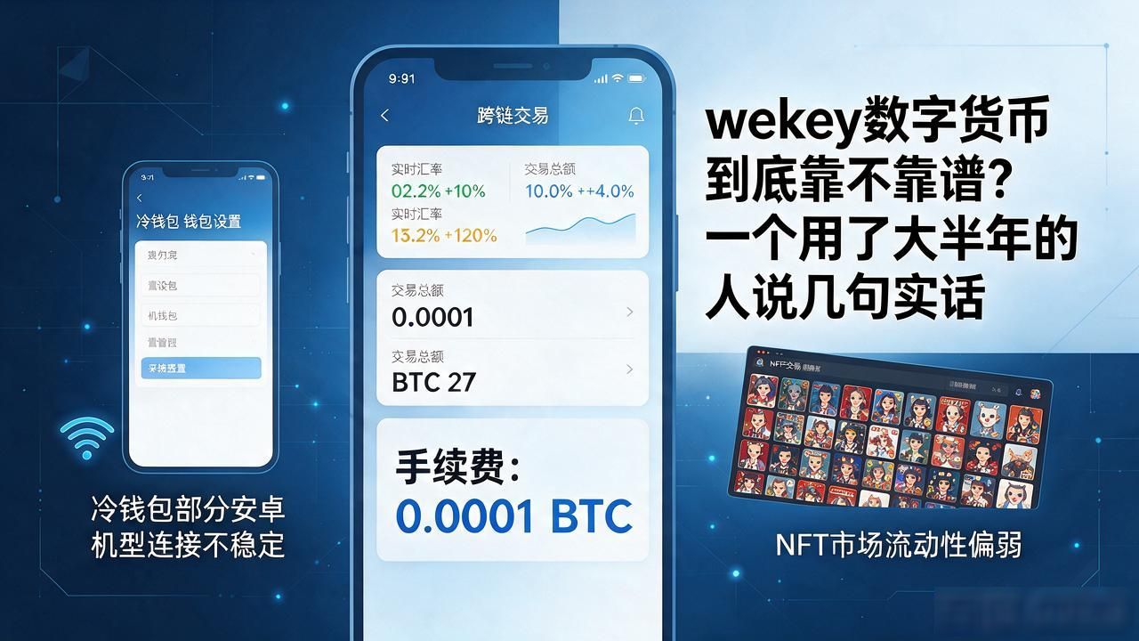 wekey数字货币到底靠不靠谱？一个用了大半年的人说几句实话
