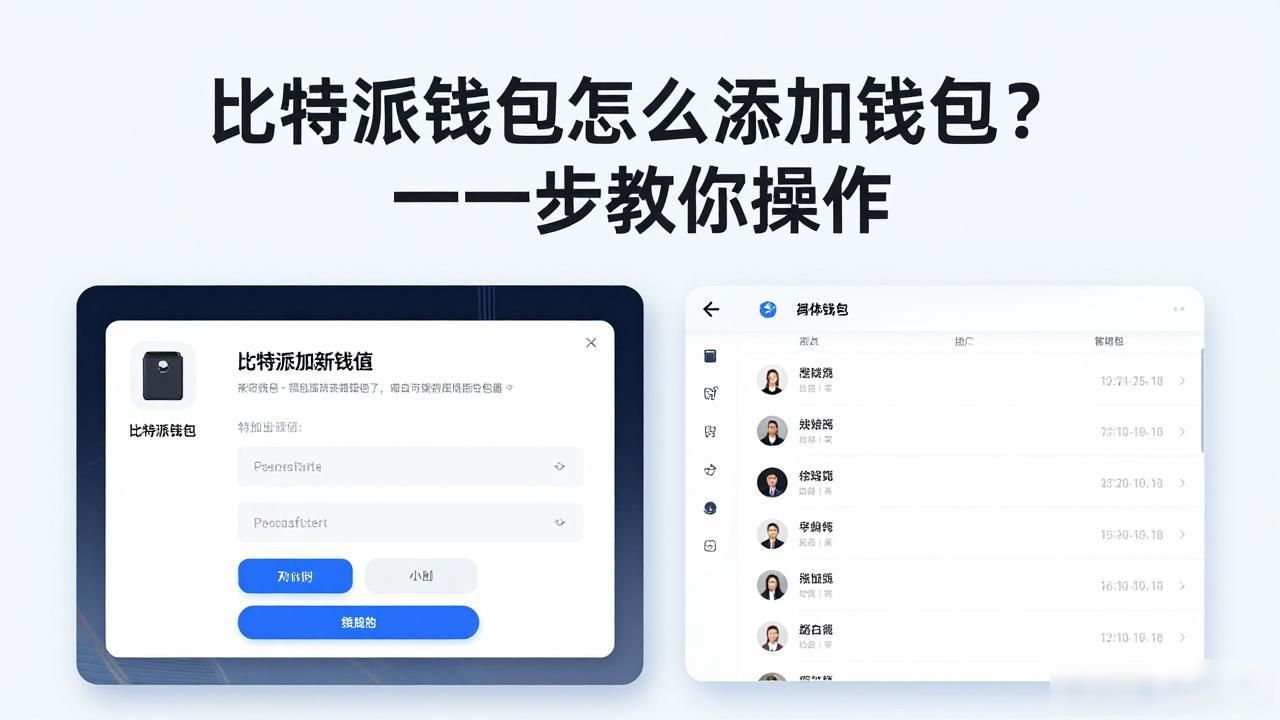 比特派钱包怎么添加钱包？一步步教你操作