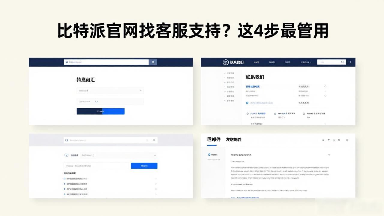 比特派官网找客服支持？这4步最管用