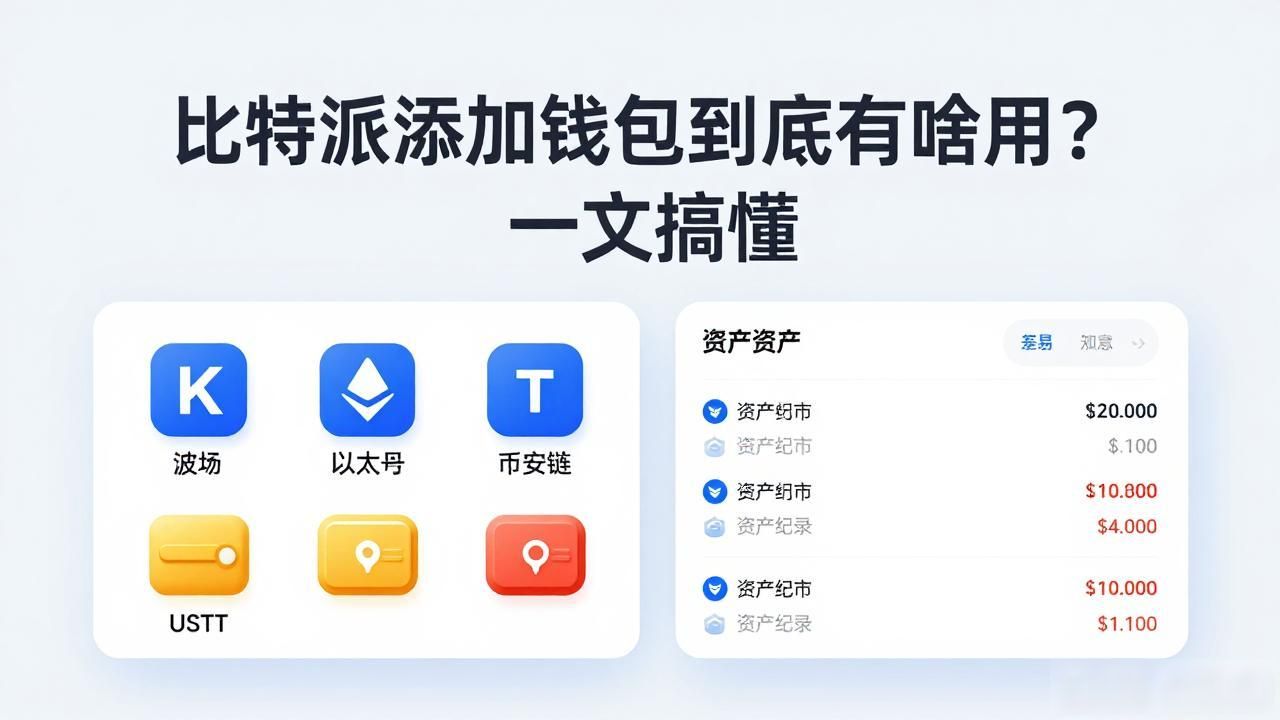 比特派添加钱包到底有啥用？一文搞懂