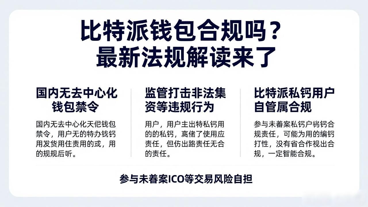 比特派钱包合规吗？最新法规解读来了
