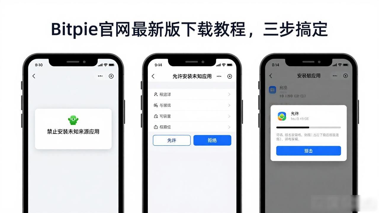 Bitpie官网最新版下载教程，三步搞定
