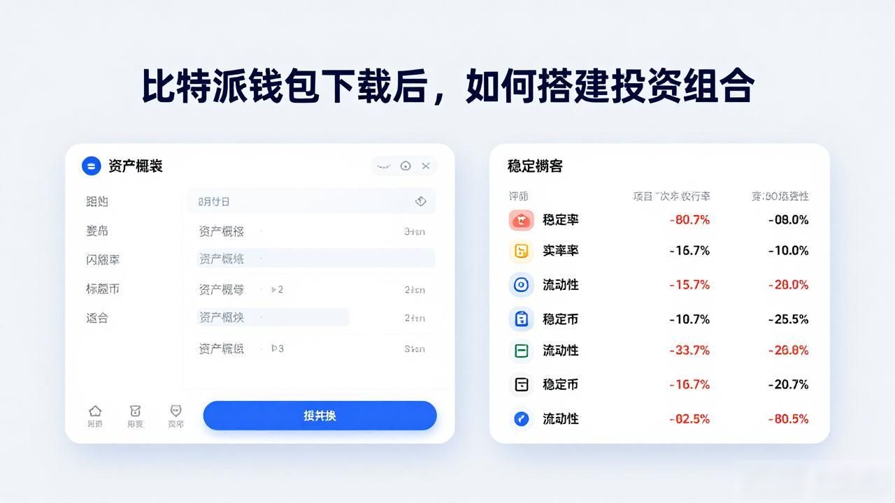 比特派钱包下载后，如何搭建投资组合